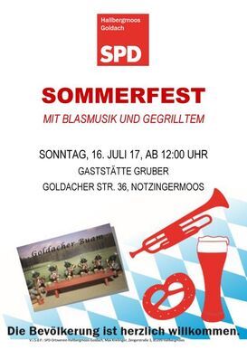 Sommerfest SPD-OV Hallbergmoos